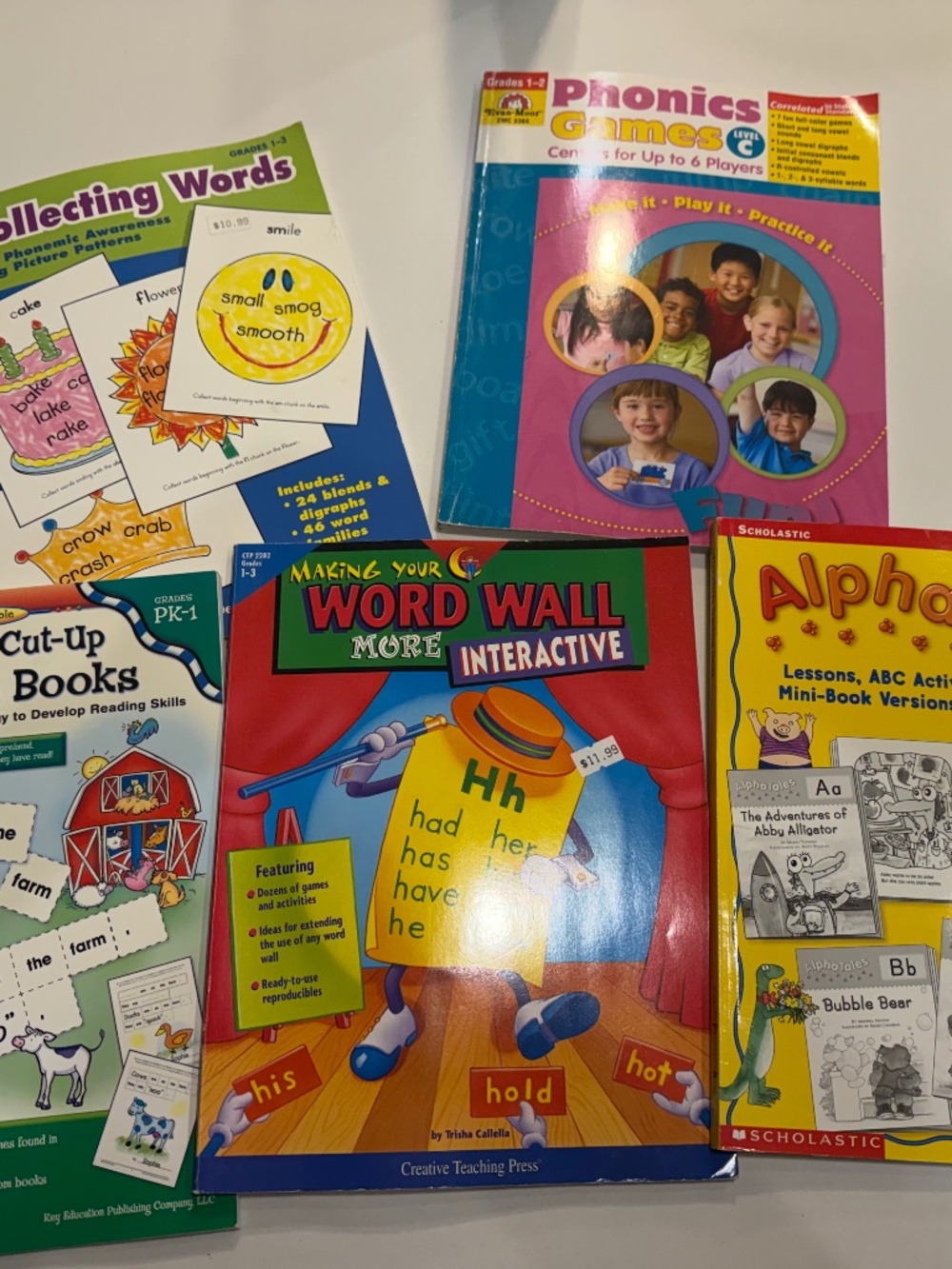 Set of 5 Educational Books For Teaching Letters